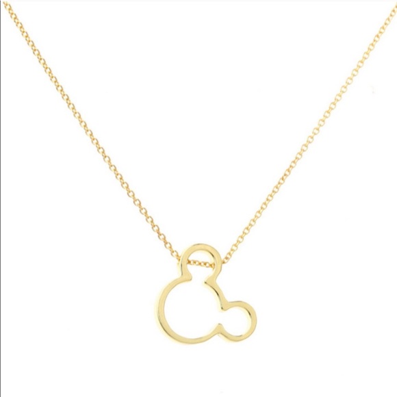 Jewelry - HP💕 5⭐️rated Mickey Mouse gold necklace